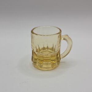 Feederal Glass Amber Beer Mug Shot Glass